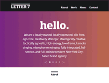 Tablet Screenshot of letter7brands.com
